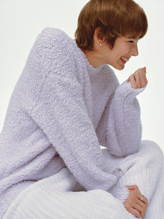 Gelato Pullover & Powder Ribbed Pajama Loungewear Set