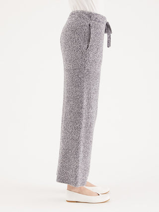 Melange Hot Moko Long Pants by Gelato Pique USA. A long pants with melange feel knit with heat retention perfect for cold seasons. 