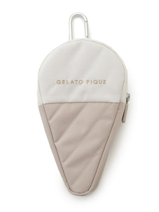 CAT&DOG Ice Cream Pouch by Gelato Pique USA. A cute ice cream-shaped pouch with a carabiner that can be hooked to walking bag. Made with the usual "gelato pique" fare of quality fabrics and pastel hues design. 