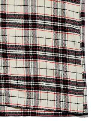 GELATO PIQUE MENS Rayon Flannel Tartan Check Shirt- Men's Loungwear Tops at Gelato Pique USA