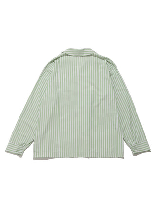 MENS Striped Button Up- Men's Loungwear Tops at Gelato Pique USA
