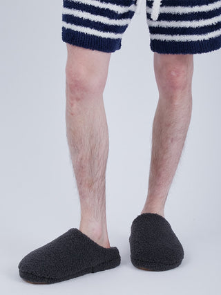 Men's Towel Moco Marine Half Pants by Gelato Pique USA. A comfortable room-wear featuring 'Taorumoko' fabric - light and soft. 