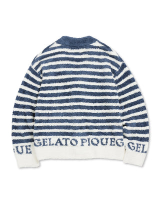 MEN'S Towel Moco Linen Cardigan by Gelato Pique USA. Made from soft and delicate "towel moco" fabric which feels wonderful against your skin in early spring.