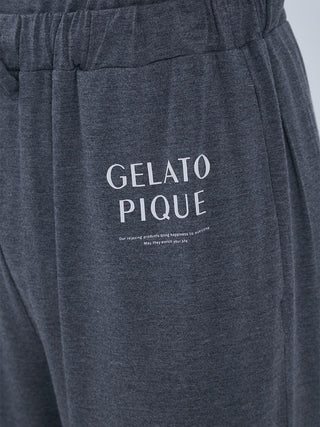  Men's Rayon Logo Half Pants by Gelato Pique USA. A half pants made with bare cotton sheeting that is moist and smooth to the touch.