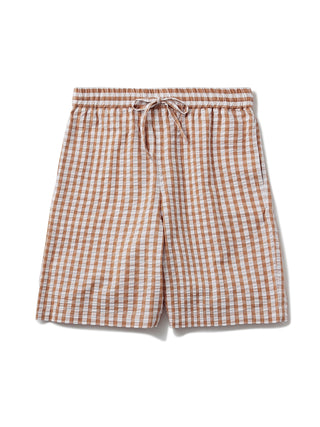 MENS Gingham Check Shorts- Men's Loungewear Bottoms at Gelato Pique USA