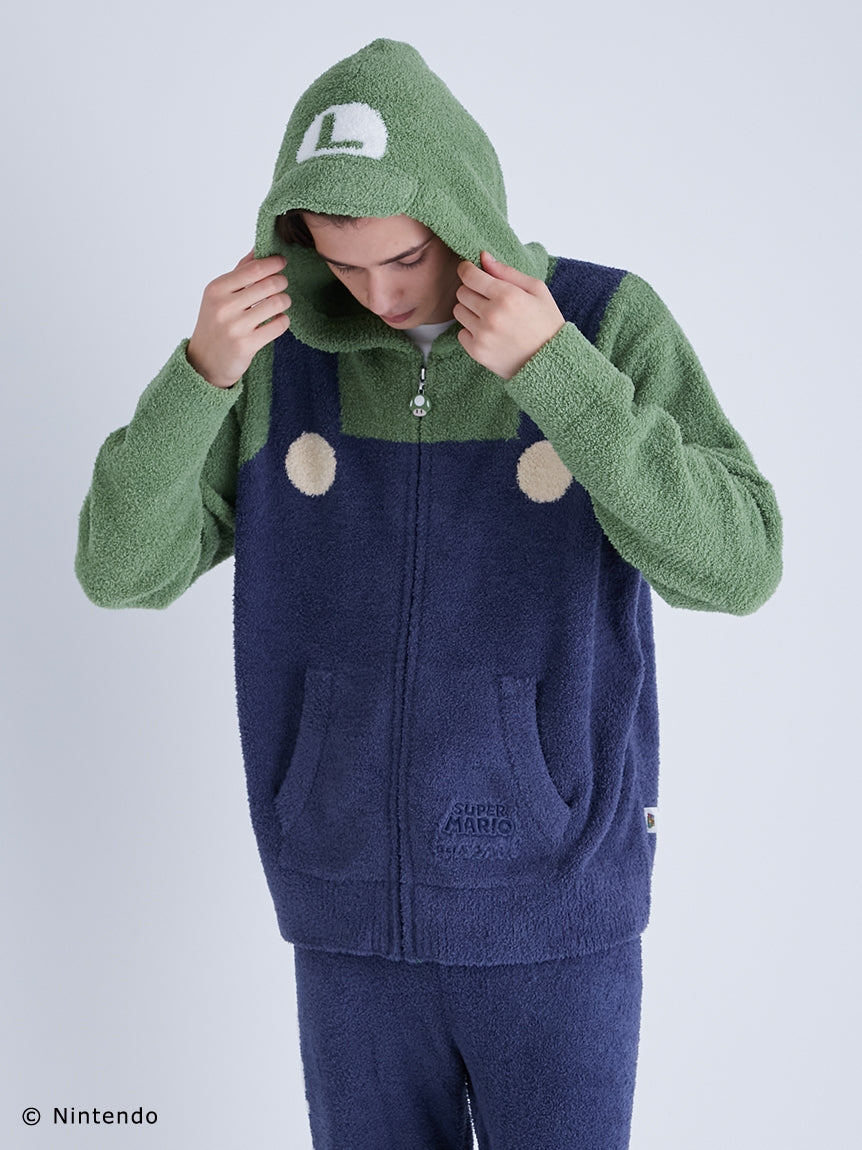 Super Mario MENS Luigi Pullover Long Pants Loungewear Set