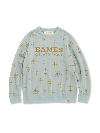 EAMES Smoothie Dot Jacquard Pullover for Men by Gelato Pique USA. A unique room wear release collection item in collaboration with EAMES.