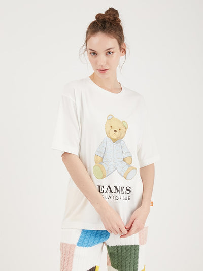 EAMES Teddy Bear Loungewear T-Shirt gelato pique