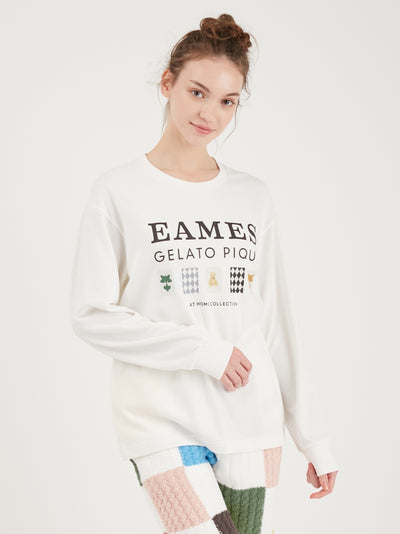 EAMES House of Card Long Sleeve Shirt gelato pique