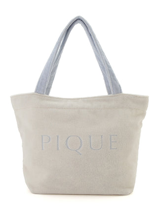 Terrycloth Logo Tote- Women's Loungewear Bags, Pouches, Eco Bags & Tote Bags at Gelato Pique USA