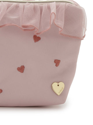 Sweet Tulle Satin Heart Tissue Pouch- Women's Loungewear Bags, Pouches, Eco Bags & Tote Bags at Gelato Pique USA