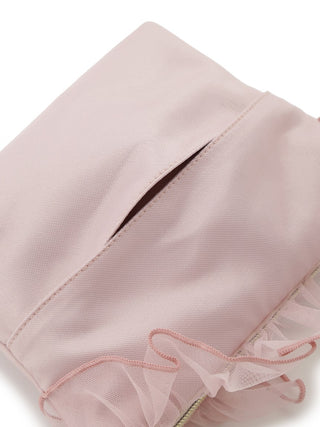 Sweet Tulle Satin Heart Tissue Pouch- Women's Loungewear Bags, Pouches, Eco Bags & Tote Bags at Gelato Pique USA