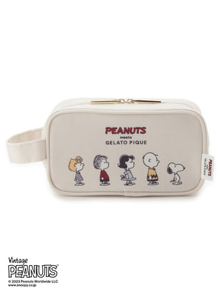  PEANUTS Pouch with Handle- Women's Loungewear Bags, Pouches, Eco Bags & Tote Bags at Gelato Pique USA
