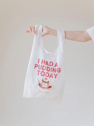 Pudding One-Point Patter Gusseted Eco Bag- Women's Loungewear Bags, Pouches, Eco Bags & Tote Bags at Gelato Pique USA
