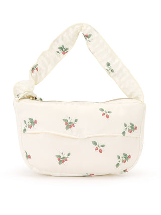 Retro Strawberry Tissue Pouch with Handle- Women's Loungewear Bags, Pouches, Eco Bags & Tote Bags at Gelato Pique USA