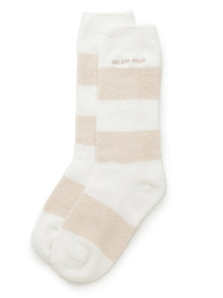 Smoothie 2 Border Mid Socks- Women's Lounge Socks at Gelato Pique USA