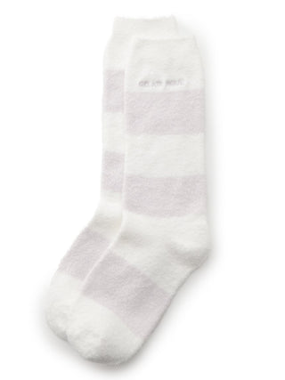 Smoothie 2 Border Mid Socks- Women's Lounge Socks at Gelato Pique USA