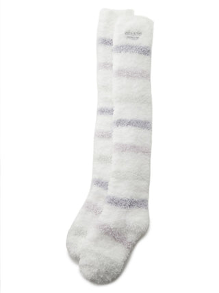 Gelato Pastel Striped Long Socks- Women's Lounge Socks at Gelato Pique USA