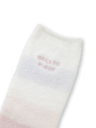 Smoothie Family Border Socks Brand - Women's Lounge Socks at Gelato Pique USA
