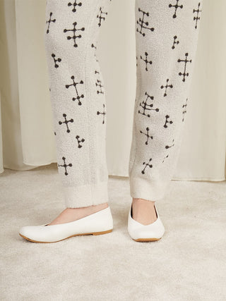 EAMES Jacquard Long Pants for women by Gelato Pique USA. A unique room wear release collection item in collaboration with EAMES.