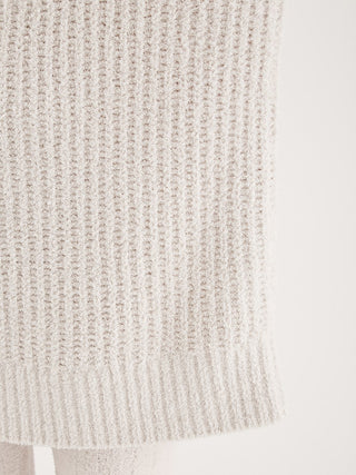 Powder Rib Knit Turtleneck Pullover in ivory, Women's Pullover Sweaters at Gelato Pique USA