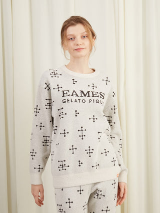 EAMES Women's Cozy Pullover Sweaters in ivory, Women's Pullover Sweaters at Gelato Pique USA