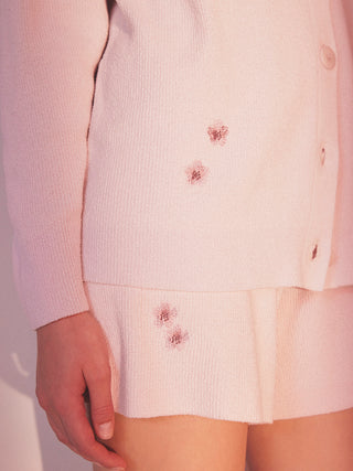 Sakura Air Moco Sakura Embroidered Cardigan-Women's Loungewear Cardigan at Gelato Pique USA
